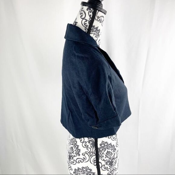 Theory Claude Cropped Linen Silk Jacket - Picture 5 of 9